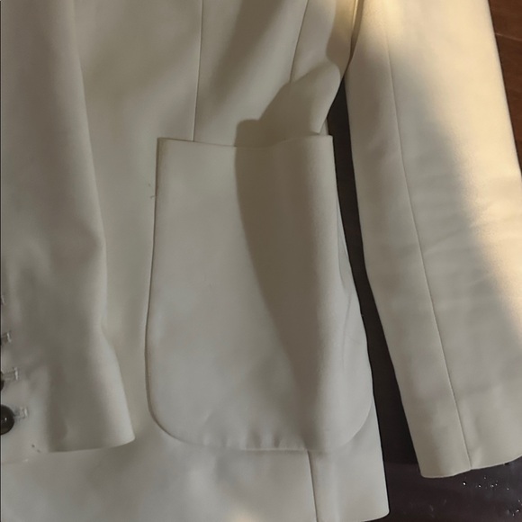 Anine Bing Schoolboy white ivory blazer Size Small Petite - Picture 7 of 7